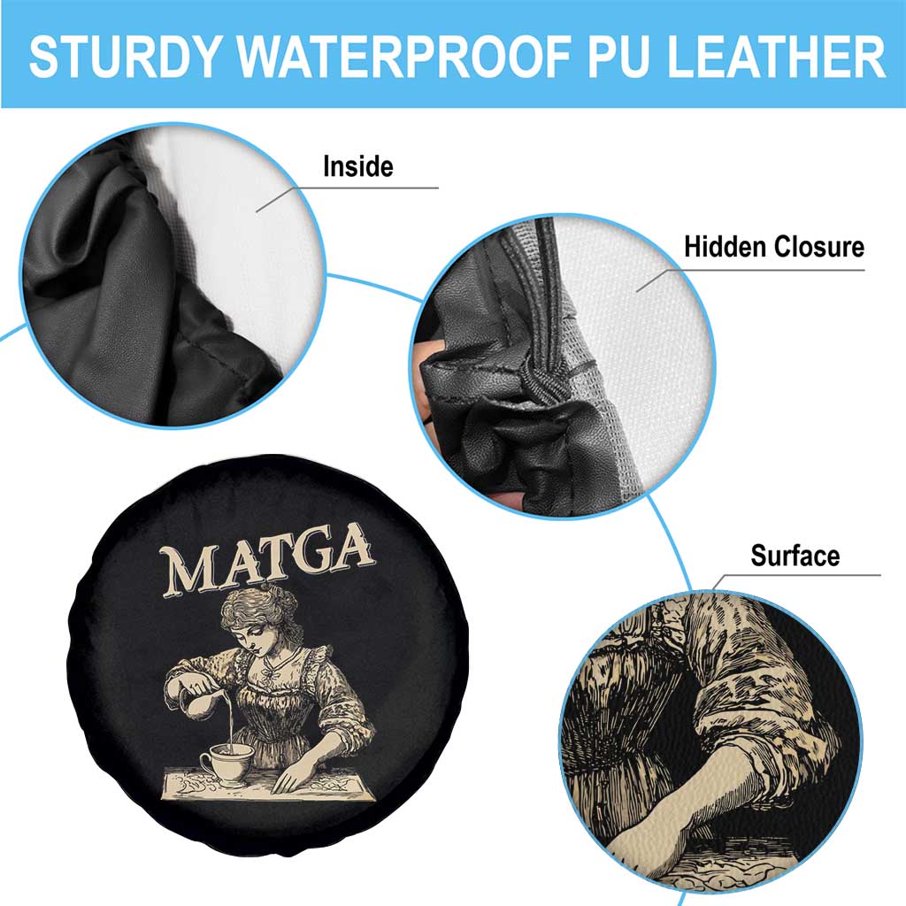 MATGA Make Aqua Tofana Great Again Spare Tire Cover Funny Feminist Retro Vintage