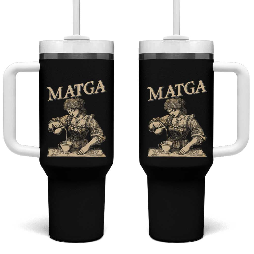 MATGA Make Aqua Tofana Great Again Tumbler With Handle Funny Feminist Retro Vintage