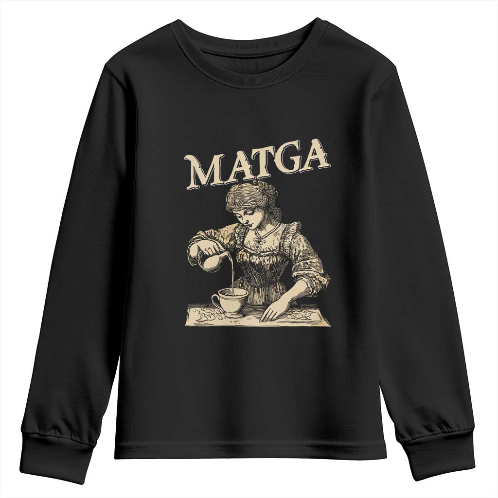 MATGA Make Aqua Tofana Great Again Youth Sweatshirt Funny Feminist Retro Vintage