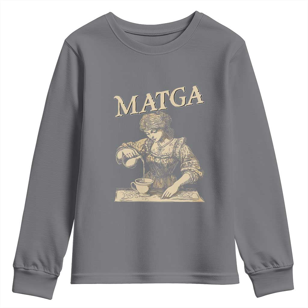 MATGA Make Aqua Tofana Great Again Youth Sweatshirt Funny Feminist Retro Vintage