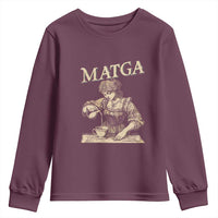 MATGA Make Aqua Tofana Great Again Youth Sweatshirt Funny Feminist Retro Vintage