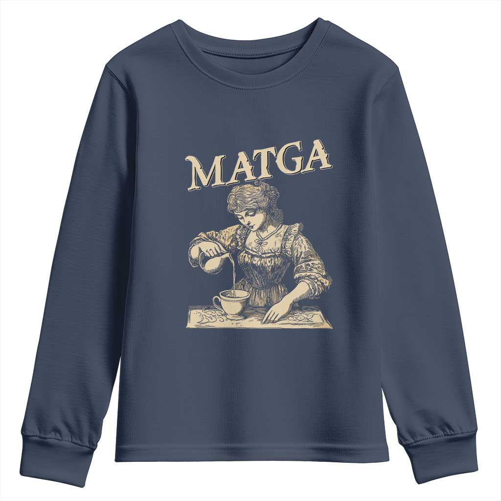 MATGA Make Aqua Tofana Great Again Youth Sweatshirt Funny Feminist Retro Vintage