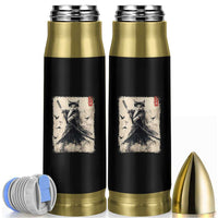 Samurai Cat Graphic Bullet Tumbler Warrior Vintage Japanese Art Anime - Wonder Print Shop