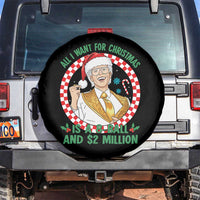 Funny Christmas Wish Billy Meme Spare Tire Cover A 8 Ball and 2 Million Dollars Baby Uncle Santa Hat - Wonder Print Shop