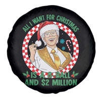Funny Christmas Wish Billy Meme Spare Tire Cover A 8 Ball and 2 Million Dollars Baby Uncle Santa Hat - Wonder Print Shop