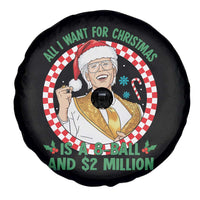 Funny Christmas Wish Billy Meme Spare Tire Cover A 8 Ball and 2 Million Dollars Baby Uncle Santa Hat - Wonder Print Shop