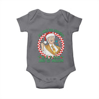 Funny Christmas Wish Billy Meme Baby Onesie A 8 Ball and 2 Million Dollars Baby Uncle Santa Hat - Wonder Print Shop