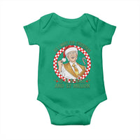 Funny Christmas Wish Billy Meme Baby Onesie A 8 Ball and 2 Million Dollars Baby Uncle Santa Hat - Wonder Print Shop