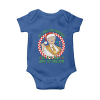 Funny Christmas Wish Billy Meme Baby Onesie A 8 Ball and 2 Million Dollars Baby Uncle Santa Hat - Wonder Print Shop