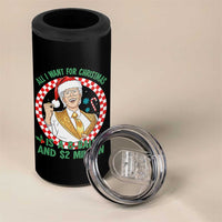 Funny Christmas Wish Billy Meme 4 in 1 Can Cooler Tumbler A 8 Ball and 2 Million Dollars Baby Uncle Santa Hat - Wonder Print Shop