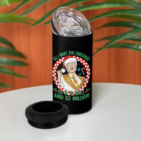 Funny Christmas Wish Billy Meme 4 in 1 Can Cooler Tumbler A 8 Ball and 2 Million Dollars Baby Uncle Santa Hat - Wonder Print Shop