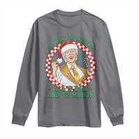 Funny Christmas Wish Billy Meme Long Sleeve Shirt A 8 Ball and 2 Million Dollars Baby Uncle Santa Hat - Wonder Print Shop