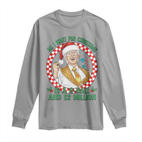 Funny Christmas Wish Billy Meme Long Sleeve Shirt A 8 Ball and 2 Million Dollars Baby Uncle Santa Hat - Wonder Print Shop