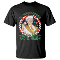 Funny Christmas Wish Billy Meme T Shirt A 8 Ball and 2 Million Dollars Baby Uncle Santa Hat - Wonder Print Shop