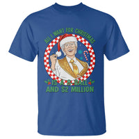 Funny Christmas Wish Billy Meme T Shirt A 8 Ball and 2 Million Dollars Baby Uncle Santa Hat - Wonder Print Shop