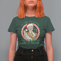 Funny Christmas Wish Billy Meme T Shirt For Women A 8 Ball and 2 Million Dollars Baby Uncle Santa Hat - Wonder Print Shop
