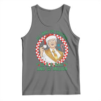 Funny Christmas Wish Billy Meme Tank Top A 8 Ball and 2 Million Dollars Baby Uncle Santa Hat - Wonder Print Shop