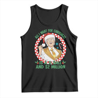 Funny Christmas Wish Billy Meme Tank Top A 8 Ball and 2 Million Dollars Baby Uncle Santa Hat - Wonder Print Shop