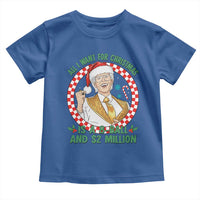 Funny Christmas Wish Billy Meme Toddler T Shirt A 8 Ball and 2 Million Dollars Baby Uncle Santa Hat - Wonder Print Shop