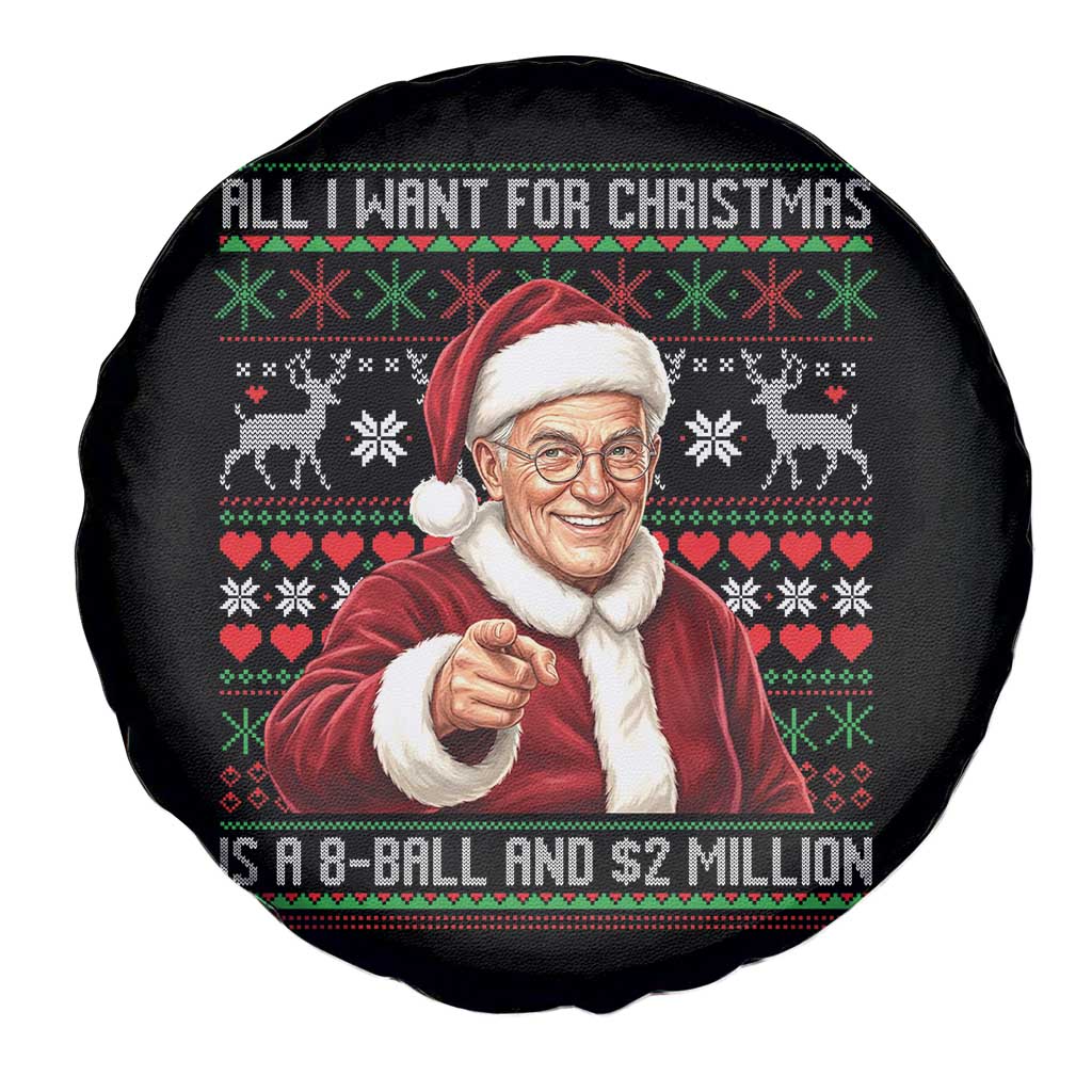 Funny Christmas Wish Billy Meme Spare Tire Cover A 8 Ball and 2 Million Dollars Baby Uncle Cosplay Santa - Wonder Print Shop