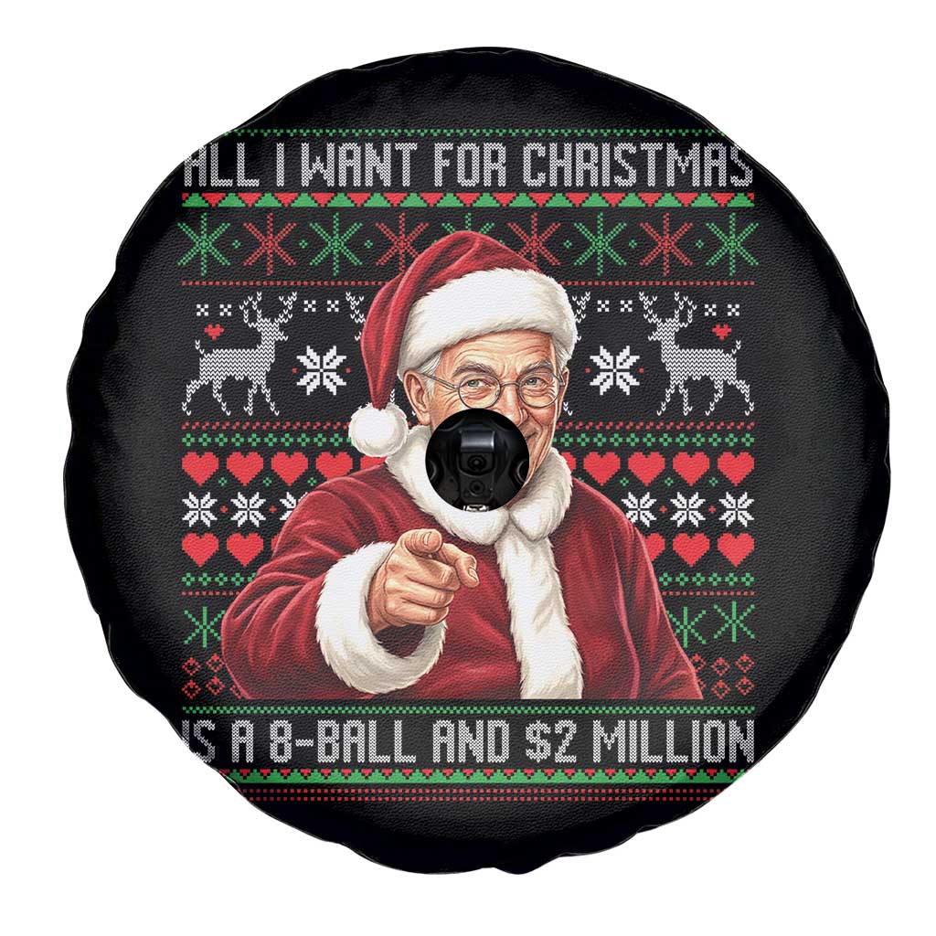 Funny Christmas Wish Billy Meme Spare Tire Cover A 8 Ball and 2 Million Dollars Baby Uncle Cosplay Santa - Wonder Print Shop