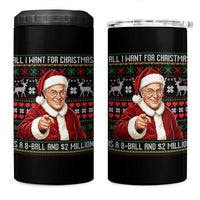 Funny Christmas Wish Billy Meme 4 in 1 Can Cooler Tumbler A 8 Ball and 2 Million Dollars Baby Uncle Cosplay Santa - Wonder Print Shop