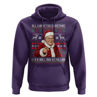 Funny Christmas Wish Billy Meme Hoodie A 8 Ball and 2 Million Dollars Baby Uncle Cosplay Santa - Wonder Print Shop