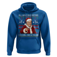 Funny Christmas Wish Billy Meme Hoodie A 8 Ball and 2 Million Dollars Baby Uncle Cosplay Santa - Wonder Print Shop