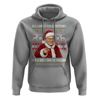 Funny Christmas Wish Billy Meme Hoodie A 8 Ball and 2 Million Dollars Baby Uncle Cosplay Santa - Wonder Print Shop