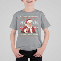 Funny Christmas Wish Billy Meme T Shirt For Kid A 8 Ball and 2 Million Dollars Baby Uncle Cosplay Santa - Wonder Print Shop