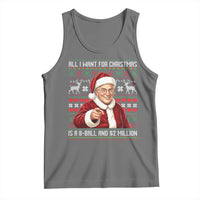 Funny Christmas Wish Billy Meme Tank Top A 8 Ball and 2 Million Dollars Baby Uncle Cosplay Santa - Wonder Print Shop