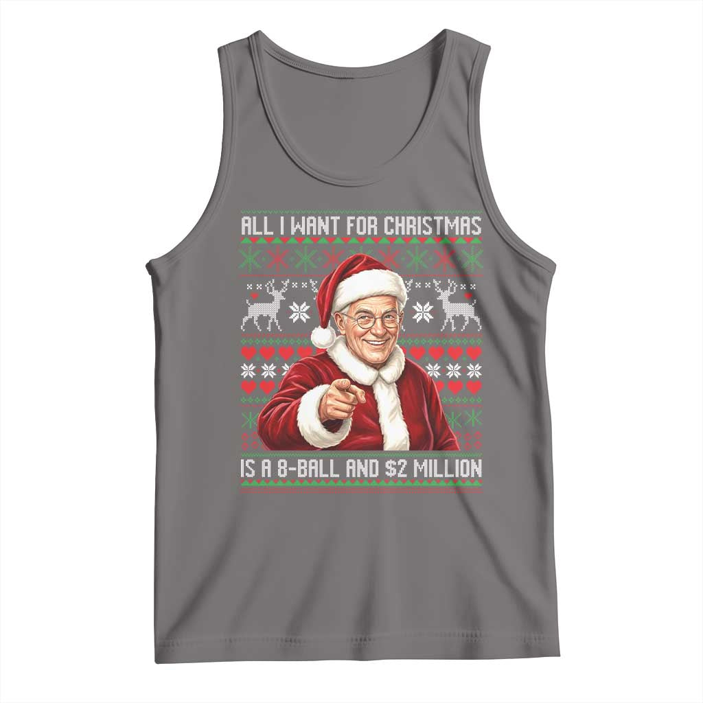Funny Christmas Wish Billy Meme Tank Top A 8 Ball and 2 Million Dollars Baby Uncle Cosplay Santa - Wonder Print Shop