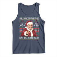 Funny Christmas Wish Billy Meme Tank Top A 8 Ball and 2 Million Dollars Baby Uncle Cosplay Santa - Wonder Print Shop