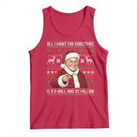 Funny Christmas Wish Billy Meme Tank Top A 8 Ball and 2 Million Dollars Baby Uncle Cosplay Santa - Wonder Print Shop