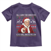 Funny Christmas Wish Billy Meme Toddler T Shirt A 8 Ball and 2 Million Dollars Baby Uncle Cosplay Santa - Wonder Print Shop