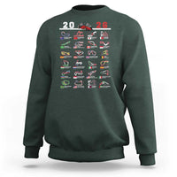 2026 Car Racing Circuit Sweatshirt International Race Track Schedule Graphic with Flags - Wonder Print Shop