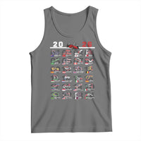 2026 Car Racing Circuit Tank Top International Race Track Schedule Graphic with Flags - Wonder Print Shop