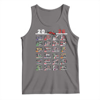 2026 Car Racing Circuit Tank Top International Race Track Schedule Graphic with Flags - Wonder Print Shop