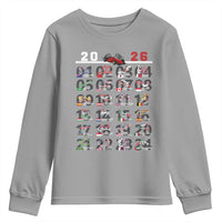 2026 Car Racing Circuit Youth Sweatshirt International Race Track Schedule Graphic with Flags - Wonder Print Shop