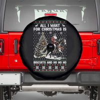 Funny Western Christmas Cowboy Santa Spare Tire Cover All I Want for Christmas Is Biscuits and Ho Ho Ho - Wonder Print Shop