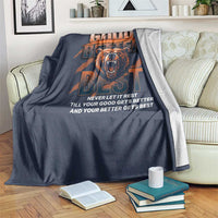 Good Better Best Motivational Fierce Graphic Throw Blanket - Wonder Print Shop