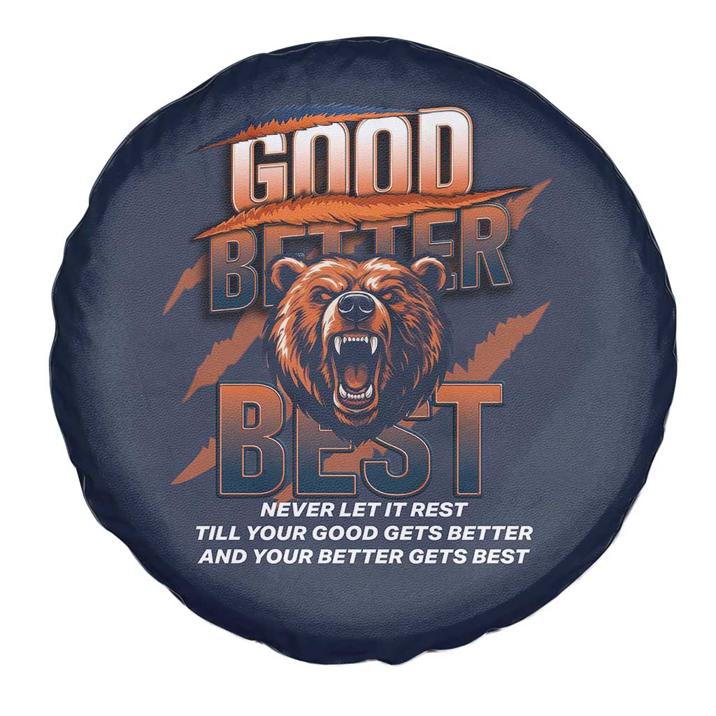 Good Better Best Motivational Fierce Graphic Spare Tire Cover - Wonder Print Shop