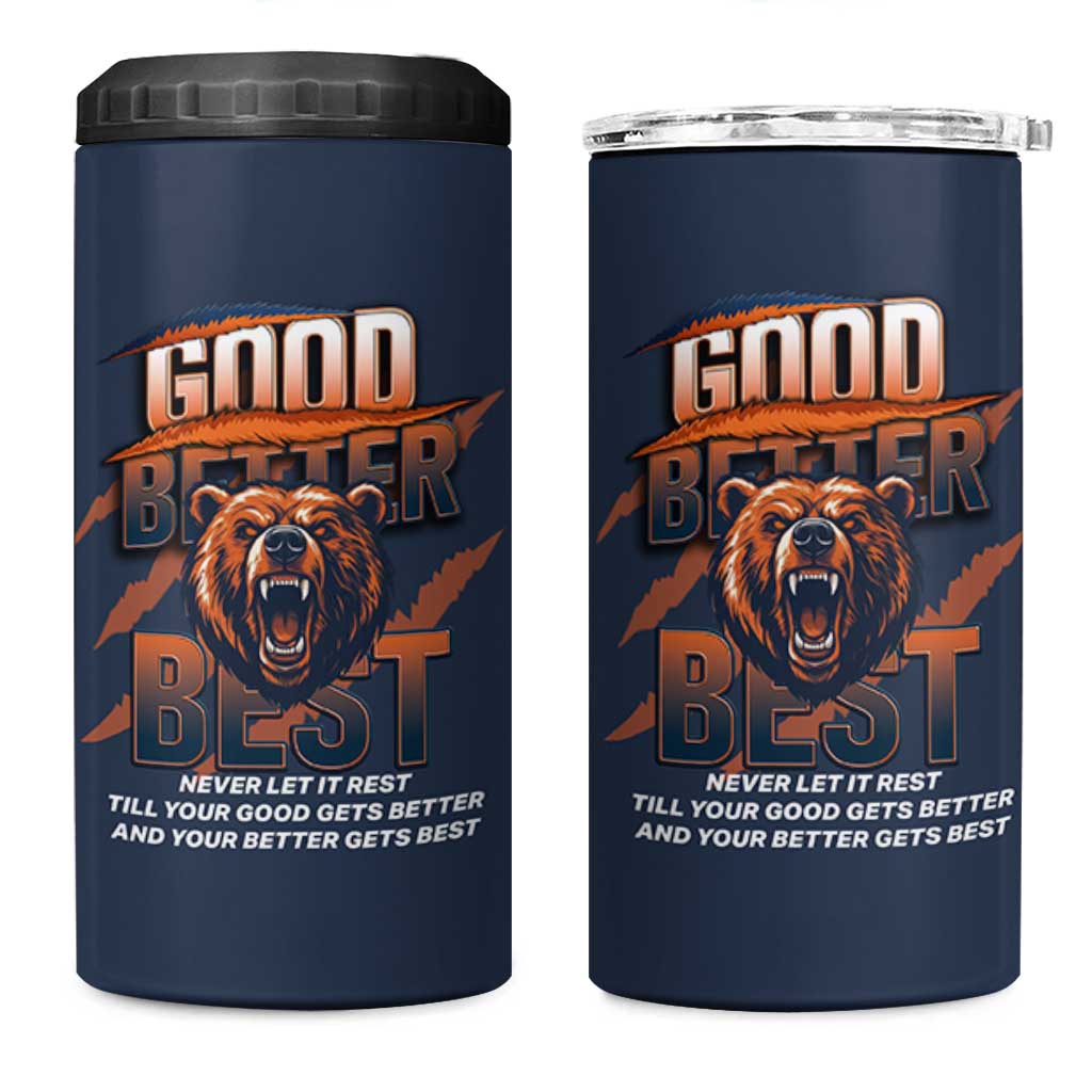 Good Better Best Motivational Fierce Graphic 4 in 1 Can Cooler Tumbler - Wonder Print Shop