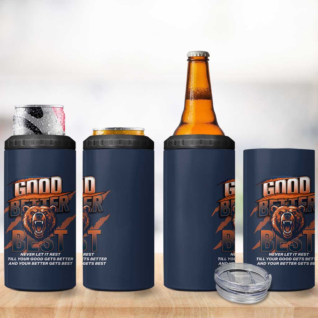 Good Better Best Motivational Fierce Graphic 4 in 1 Can Cooler Tumbler - Wonder Print Shop