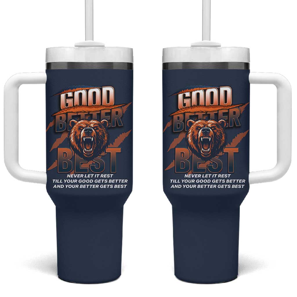 Good Better Best Motivational Fierce Graphic Tumbler With Handle - Wonder Print Shop