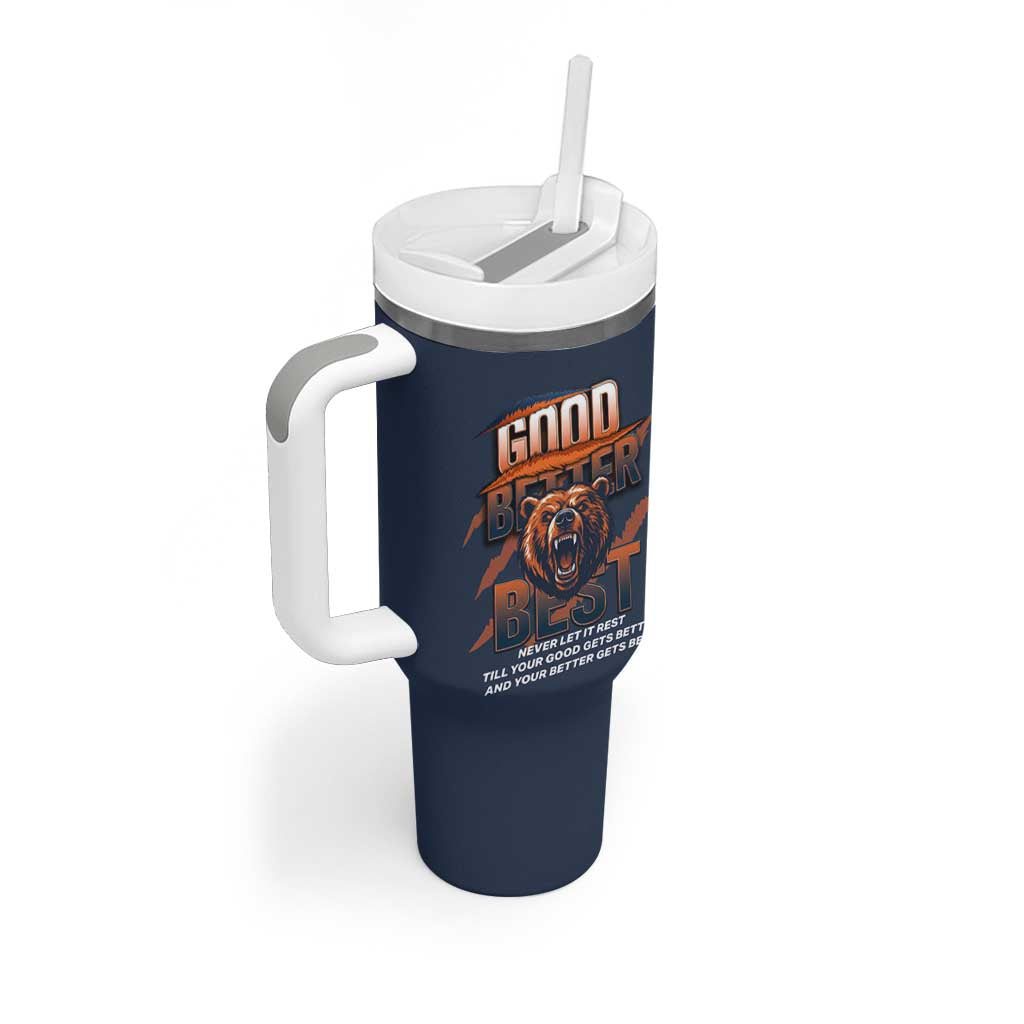 Good Better Best Motivational Fierce Graphic Tumbler With Handle - Wonder Print Shop