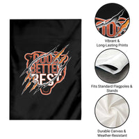 Good Better Best Graphic Garden Flag Motivational Football Fans - Wonder Print Shop