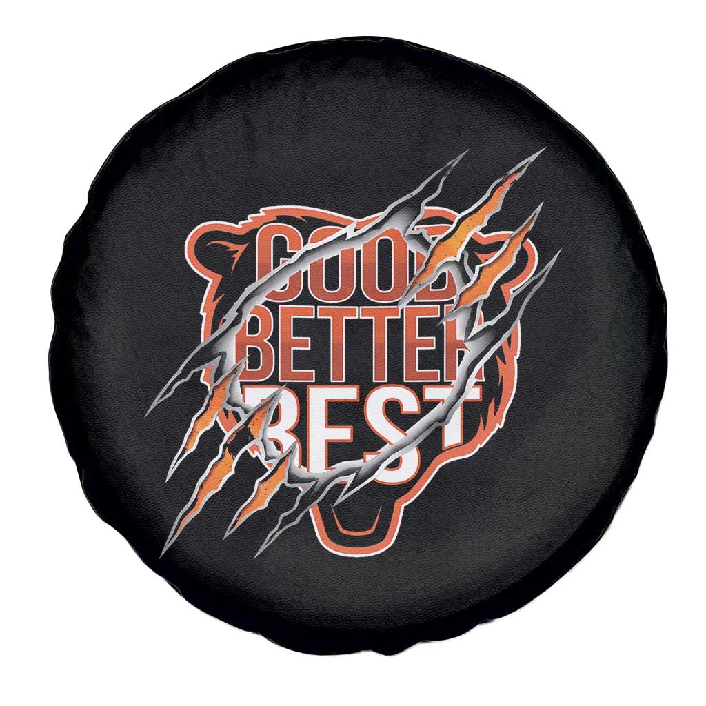 Good Better Best Graphic Spare Tire Cover Motivational Football Fans - Wonder Print Shop