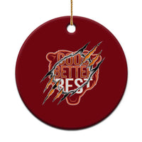 Good Better Best Graphic Ceramic Ornament Motivational Football Fans - Wonder Print Shop