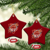 Good Better Best Graphic Ceramic Ornament Motivational Football Fans - Wonder Print Shop